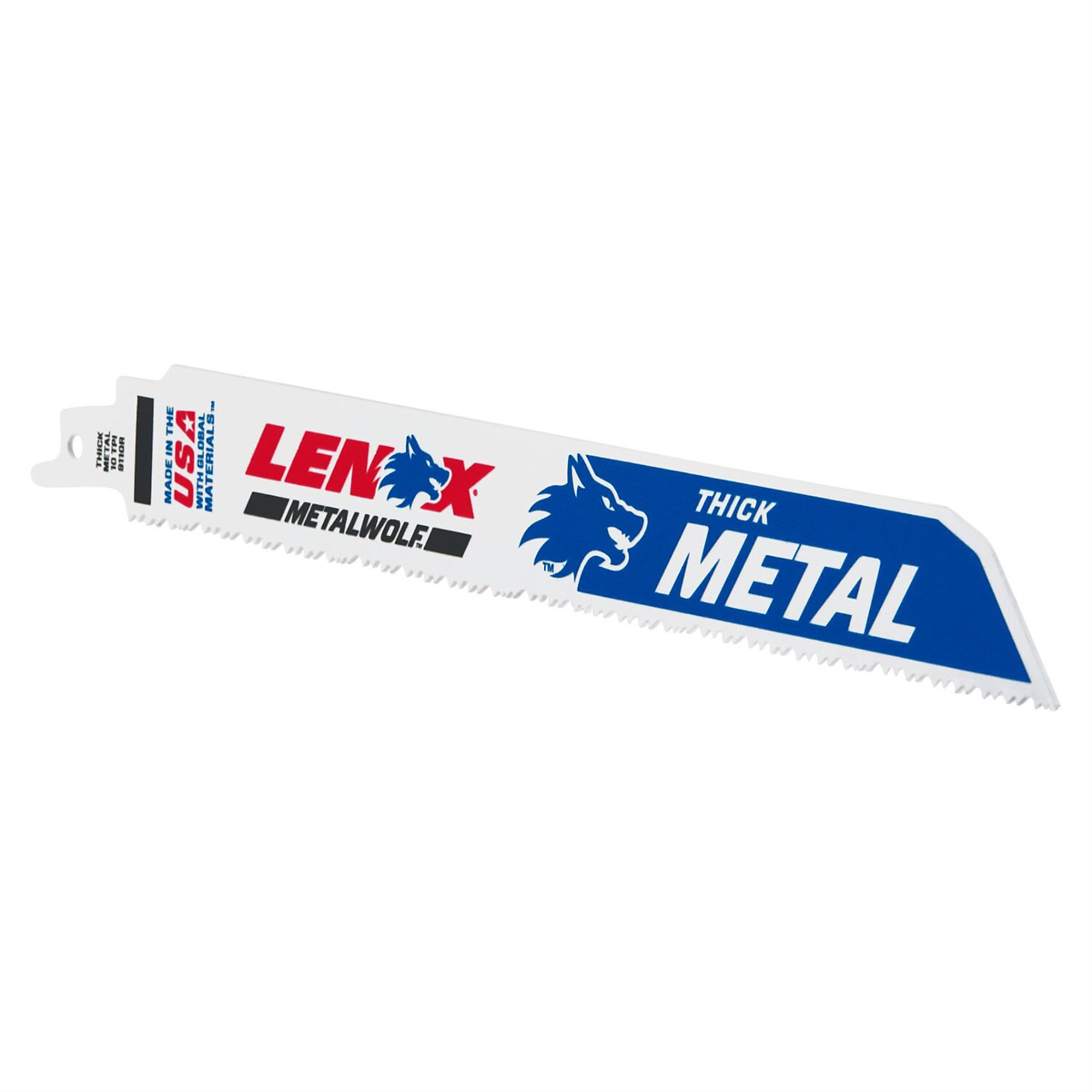 Lenox Lazer Bi-Metal Reciprocating Saw Blades — 9in., 10 TPI, 25 Pk, Model# LEX20177B9110R